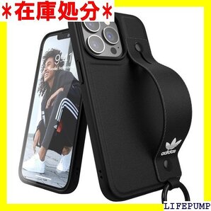 アディダス iPhone13Proケース ハンドストラ e 13 Pro カバー black Handstrap 153