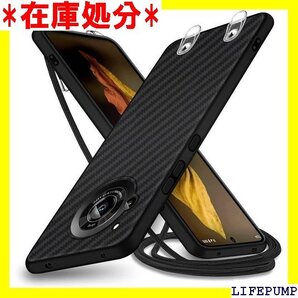 AQUOS R7 ケース ショルダー SH-52C 対 ー 韓国 可愛い かわいい スマホケース ブラック-縄掛 642