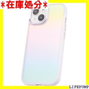 エレコム iPhone15 ケース &me オーロラ ラップホール付き ラベンダー PM-A23AHVCAPU 1191