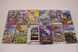 037 k4817 Nintendo Switch ソフト 大乱闘スマッシュブラザーズSPECIAL スプラトゥーン2 他 12本セット 動作未確認 ジャンク品