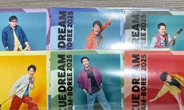 CUE DREAM JAM-BOREE 2025 ローソンプリント ランダムステッカー L判6枚セット 鈴井貴之 森崎博之 安田顕 戸次重幸 大泉洋 音尾琢真