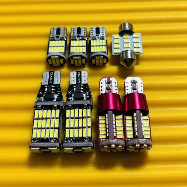 お買い得◇8個セット! スイフト スポーツ ZC33S 爆光 バックランプ ポジション球 ナンバー灯 T10 LED ルームランプ ホワイト スズキ
