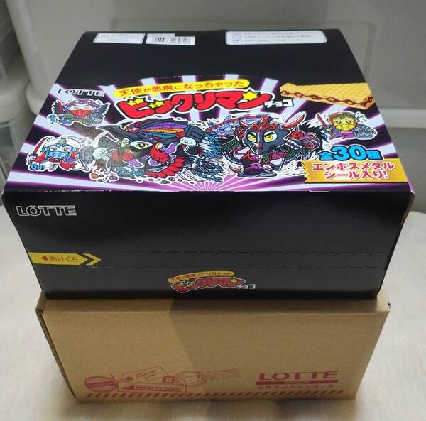 【未開封】ロッテ 天使が悪魔になっちゃった ビックリマンチョコ 30個入り1BOX ビックリマンシール