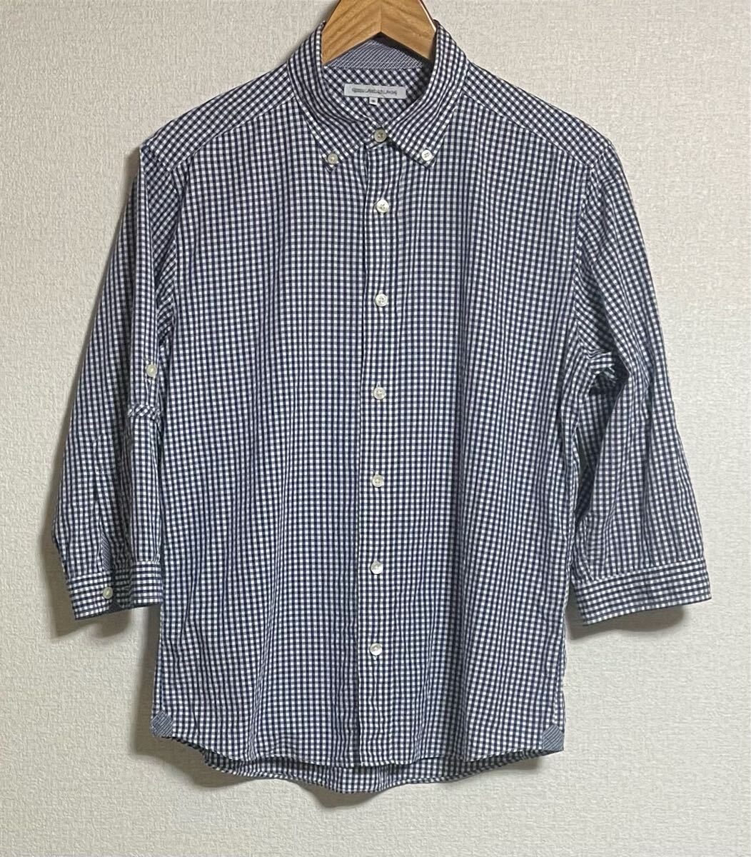 green label relaxing 七分袖シャツ　ロールアップスリーブ付