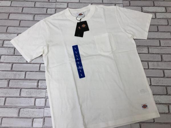 (2)Dickies ディッキーズ メンズ 半袖 Tシャツ ホワイト L