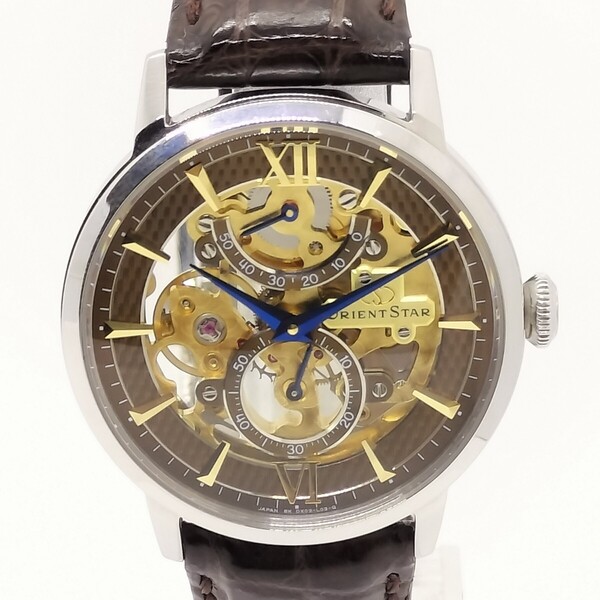 【良品】ORIENT STAR オリエントスター スケルトン プレステージショップ限定 手巻き WZ0051DX 箱付きメンズ腕時計