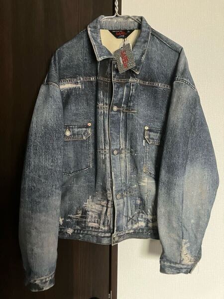 SAPEur Lot.5067XX Sweat Jacket サプール デニムジャケット スウェット サイズL
