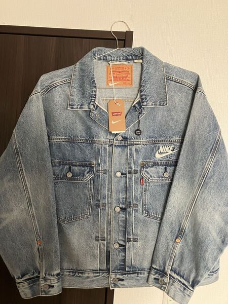 XL LEVI'S x Nike Denim Trucker Jacket リーバイス デニムジャケット ナイキ サイズ XL ジージャン