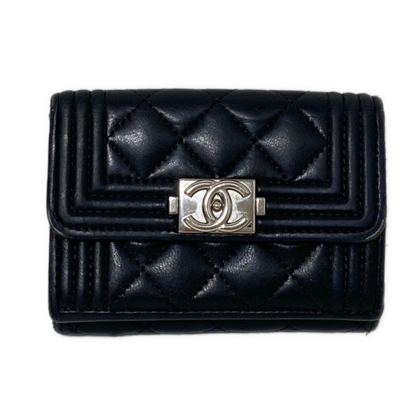 ◆希少◆関送込【CHANEL】マトラッセ*コンパクト*三つ折り財布 2025年最新】Yahoo!オークション -シャネル 財布 マトラッセ 三