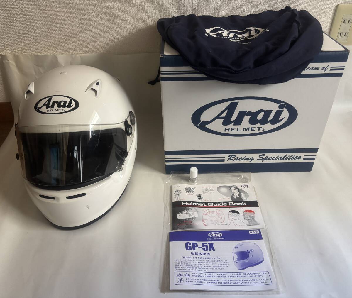 アライ GP-5X ARAI 中古品です。 Yahoo!オークション -「アライ arai gp-5x」の落札相場・落札価格
