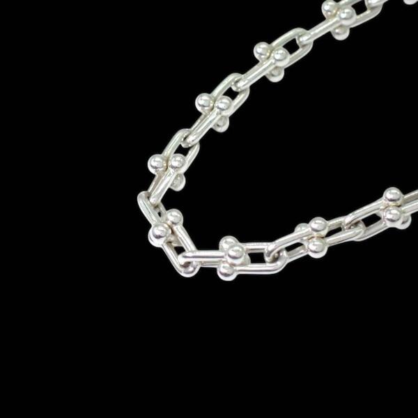 箱 Tiffany & co. ティファニー ハードウェア マイクロリンク ブレスレット 925 シルバー スターリングシルバー 3761