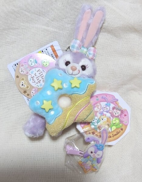 ディズニーシー ディズニー フィルドウィズジョイ ぬいぐるみバッジ ヘアクリップ ダッフィー シェリーメイ リーナベル ステラルー