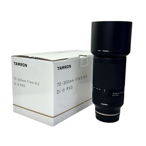 【美品】TAMRON 70-300mm F4.5-6.3 Di III RXDSONY Eマウント A047 ワンオーナー 元箱有り 撥水レンズ保護付き