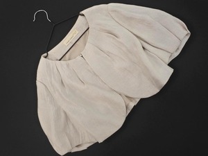 BEAMS LIGHTS BEAMS LIGHTS Атласная куртка-болеро размер38/бежевый ■◆ ☆ fga1 Дамы