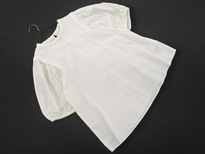 Ungrid Ungrid льняная смесь слоеный рукав блузка рубашка размерF/белый ■◆ ☆ fga3 женщин