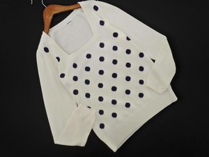 Вязаный джемпер VertDense Vert Dense с точками размер2/белый ◇ ◇ ◇ ☆ fgb7 Женщины