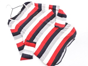 SONIA RYKIEL Sonia Rykiel Полосатая футболка-бижу размер 44/ серый х красный ■◇ ☆ fgc3 Женщины