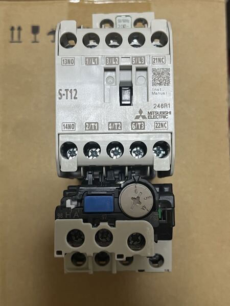 美品 電磁開閉器 MSO-T12 コイルAC200V サーマル設定値4A〜6A マグネットスイッチ S-T12 TH-T18 三菱電機