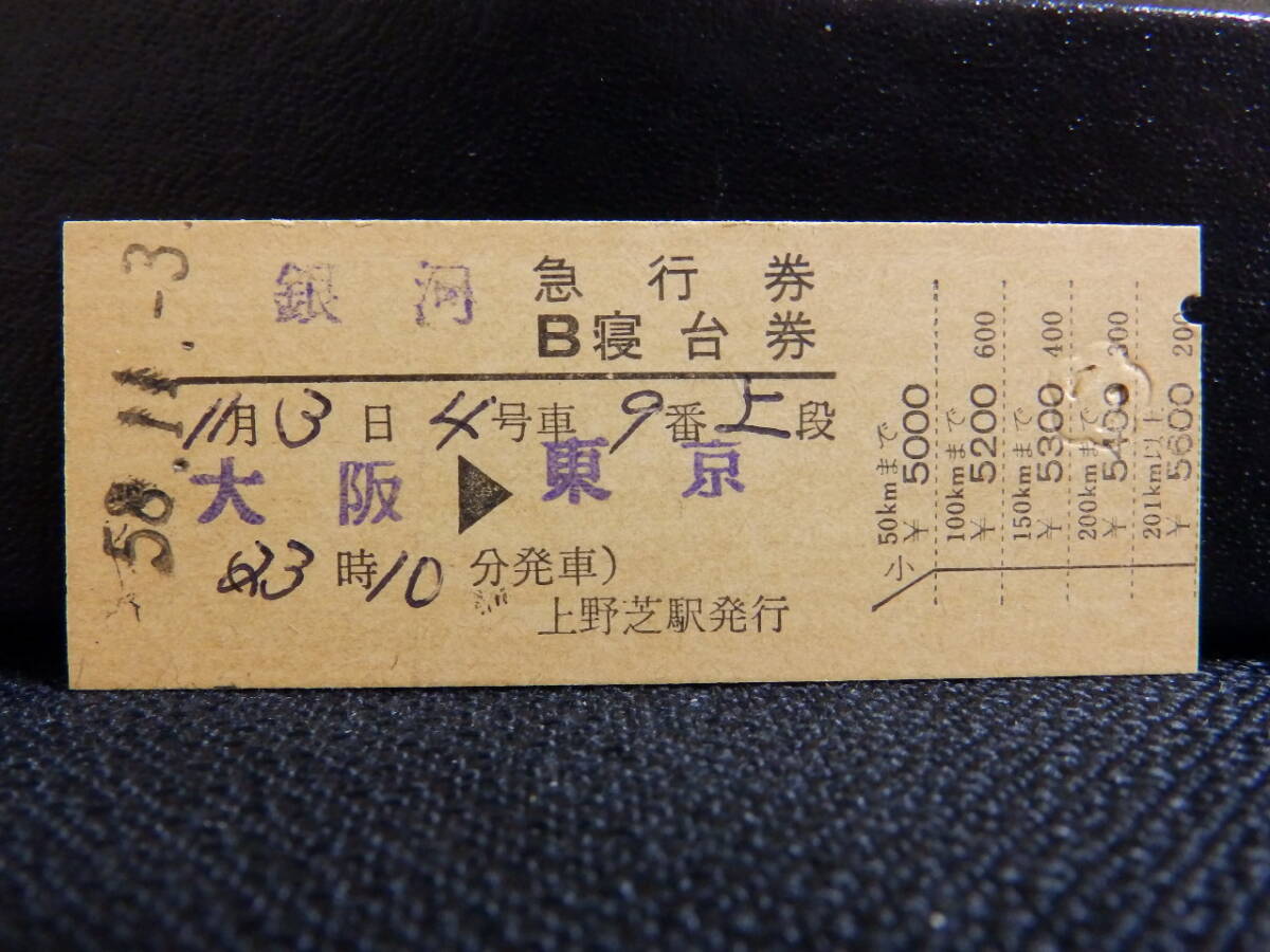 Yahoo!オークション -「寝台急行銀河」(切符) (鉄道)の落札相場