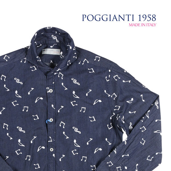 国内発送 POGGIANTI 1958 リネン100% 長袖シャツ 42 2025年最新】Yahoo!オークション -poggianti 1958の中古品・新品