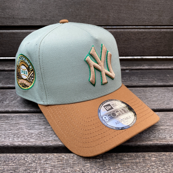 海外限定 Newera ニューエラ 9Forty Aフレーム NY Yankees ニューヨーク ヤンキース 1923WS キャップ セージグリーン USA正規品 (940-202)