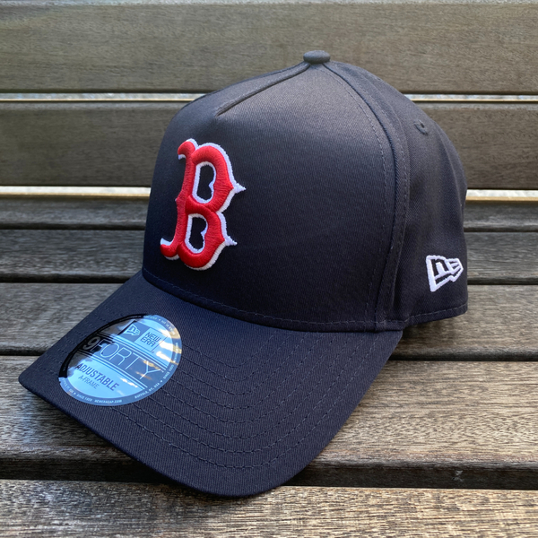 USA仕様 Newera ニューエラ 9Forty A-Frame Aフレーム MLB ボストン レッドソックス Bos Redsox OTC 帽子 キャップ 紺 (940-29) 米国正規品