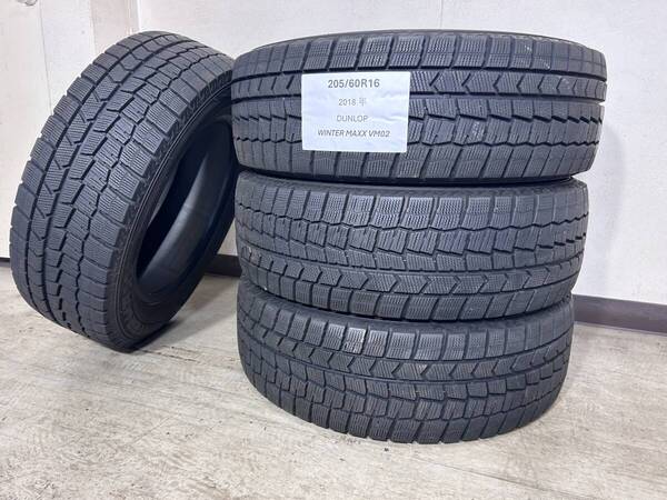 DUNLOP 205/60R16 92Q 4 本 セット 冬タイヤ WINTER MAXX VM02