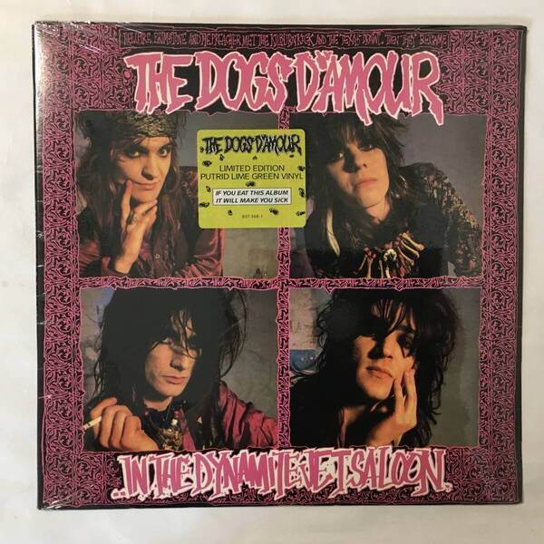 THE DOGS D'AMOUR ..IN THE DYNAMITE JET SALOON LIMITED EDITION GREEN VINYL SEALED 新品未開封 US盤