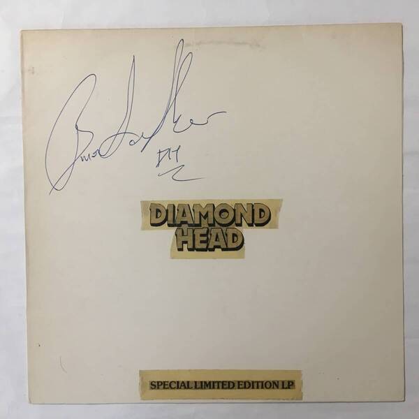 DIAMOND HEAD THE WHITE ALBUM UK盤 AUTOGRAPHED BY BRIAN TATLER ギタリスト ブライアン・タトラーのサイン付き NWOBHM