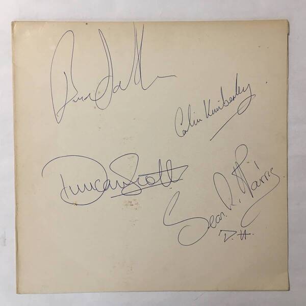 DIAMOND HEAD LIGHTNING TO THE NATIONS UK盤 HAPPY FACE RECORDS AUTOGRAPHED BY FULL MEMBER メンバー全員のサイン