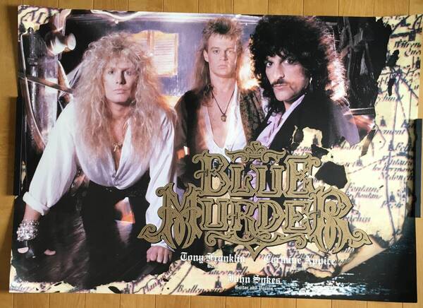 BLUE MURDER US製 PROMO POSTER JOHN SYKES WHITESNAKE
