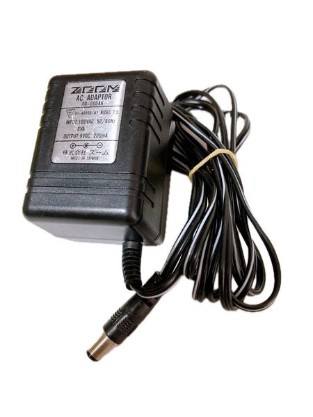 ZOOM ACアダプター AD-0004A 通電確認済 【ズーム 9V 200mA】AD-0006A互換