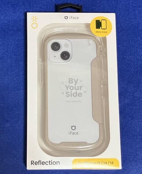 iPhone15/iPhone14/iPhone13対応 iFace Reflection ダイアリーケース Beige