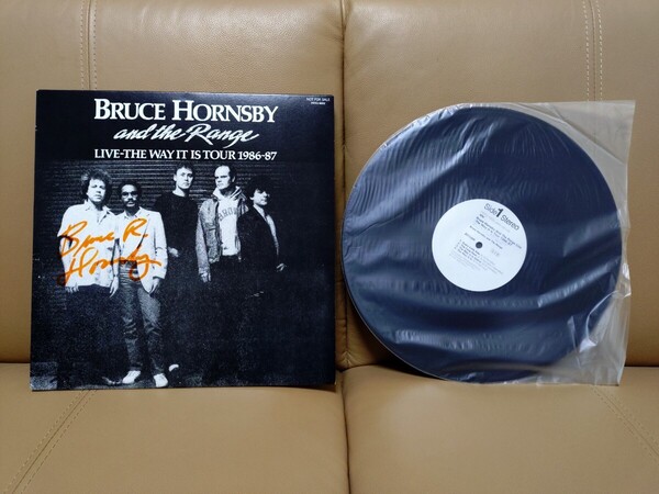 ★Bruce Hornsby And The Range★Live-The Way It Is Tour1986-87★PRTD-1002★サイン付★Autographed★見本盤★PROMO★SAMPLE★中古LP