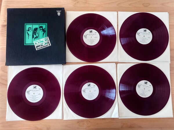 ★All About Peter, Paul And Mary★ピーター・ポール・アンド・マリー★東芝BP-9011E★見本★PROMO★SAMPLE★赤盤★中古LP5枚組★Red Wax