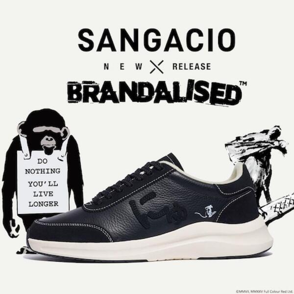 にゅ SANGACIO BRANDALISED バンクシー スニーカー 未使用品 サンガッチョ 新品 26.5㎝