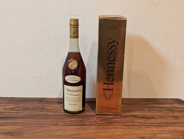 【未開栓】Hennessy ヘネシー VSOP 金キャップ コニャック 旧ボトル 古酒