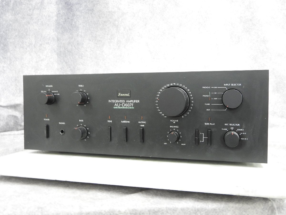 山水 sansui AU-D607F プリメインアンプ ジャンク Yahoo!オークション -「au-d607f」の落札相場・落札価格
