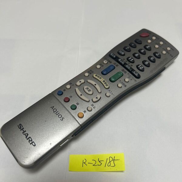スピード&匿名発送!●送料無料!●中古シャープテレビ用リモコン【GA514WJSA】●赤外線信号確認済み●即決!●初期不良安心保証●