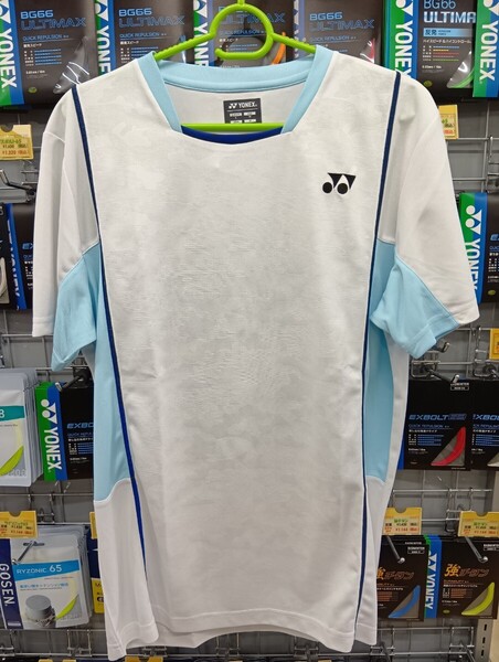 【10603 (011) O】YONEX(ヨネックス) ユニゲームシャツ ホワイト O 新品未使用 バドミントン テニス 定価4400円