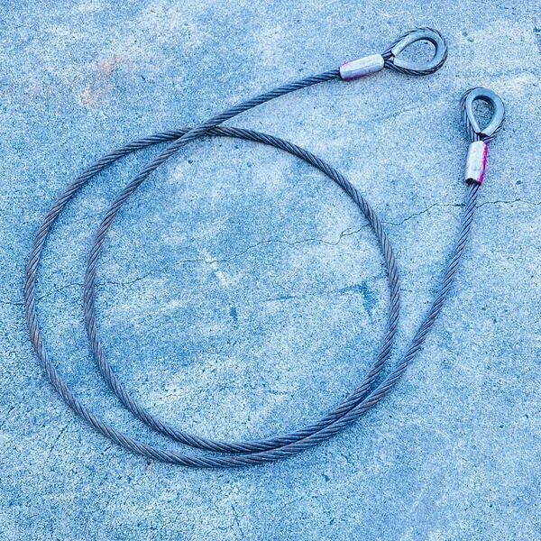 中古品 ワイヤーロープ 線径16mm×長さ4m