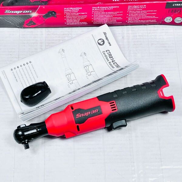 未使用品 スナップオン 1/4" 14.4V コードレスラチェット CTR814DB 本体のみ Snap-on 充電式 電動ラチェット