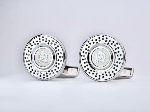 ダンヒル ADコイン パンチング dunhill カフス カフリンクス 箱付き 7-7-265