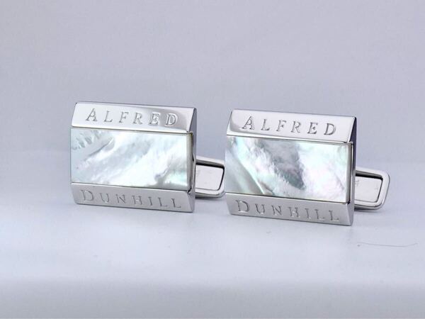 dunhill マザーオブパール Ag925 ダンヒル カフス カフリンクス cufflinks 箱付き 7-7-271