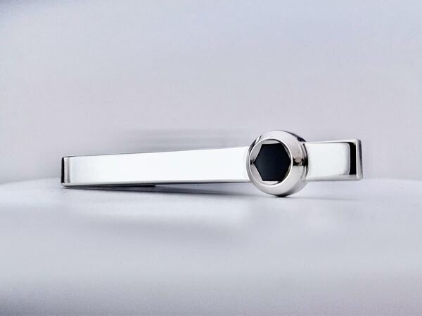 dunhill ヘックスコイン オニキス シルバー925 ダンヒル ネクタイピン タイピン タイバー tie bar 箱付き 7-7-275
