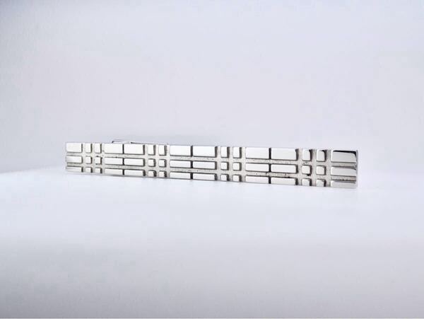BURBERRY チェックエングレイブ バーバリー ネクタイピン タイピン タイバー tie bar 箱付き 7-7-291
