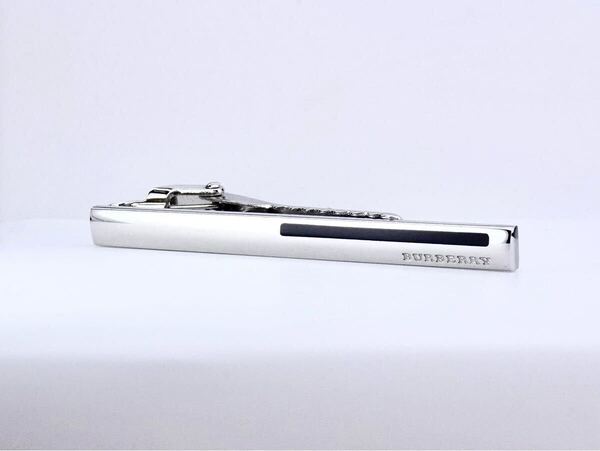BURBERRY オニキス ロゴ バーバリー ネクタイピン タイピン タイバー tie bar 箱付き 7-7-306