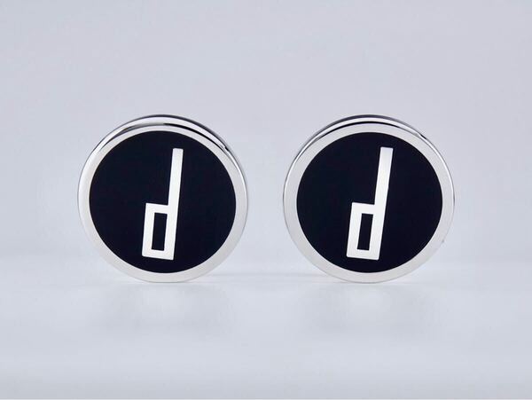 dunhill オーバル ブラック ダンヒル カフス カフリンクス cufflinks 7-7-390