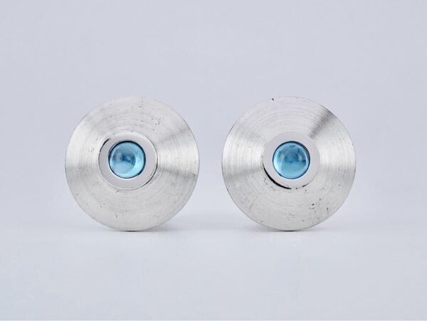 dunhill スターリングシルバー925 ブルー ダンヒル カフス カフリンクス cufflinks 7-7-391