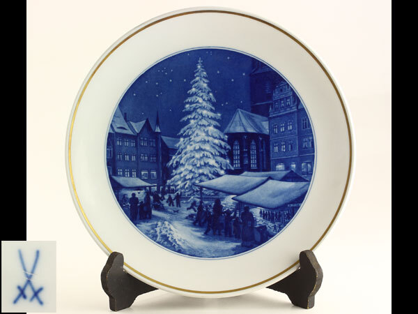 マイセン　クリスマス　絵皿　26cm マイセンクリスマス絵皿26cm